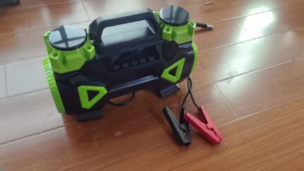 Car Dual-Cylinder air Pump 12V high-Power Portable air Compressor tire inflator air Pump