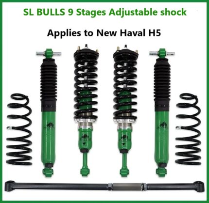 The Haval H3, H5 ,H9,models feature the SL BULLS 9-stage adjustable shock absorbers