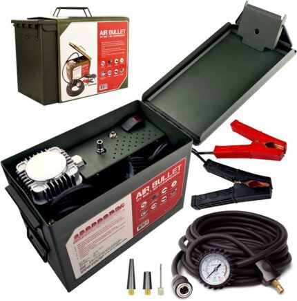 Car Bullet Air Compressor Ultra Extreme 4x4 Tire Super Air Flow Portable 160 Litter-Mints 150 PSI 12V Tire Inflator for Car,Truck, Bicycle & Other Inflatables (Green)